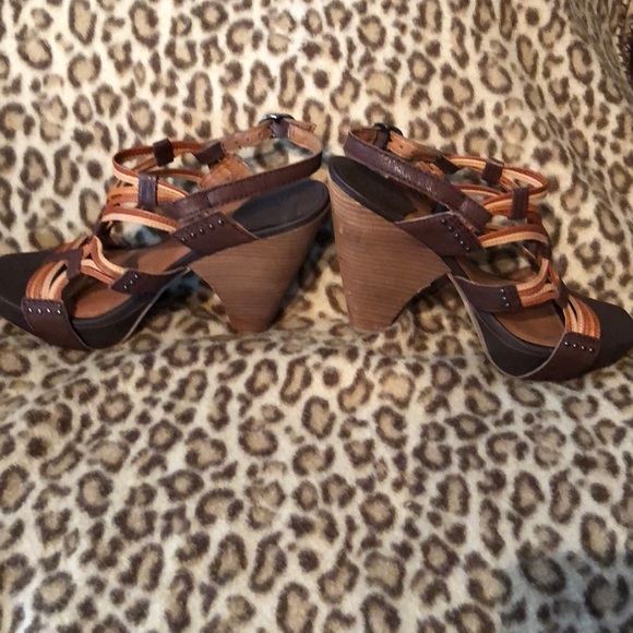 ☘️Authentic Lucky Brand 7.5 Wedge Sandals 👡 - Picture 2 of 8